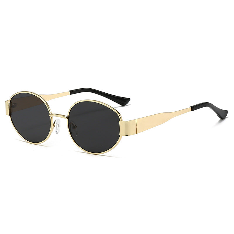 Women Vintage Sunglasses in Oval Design Bowlift