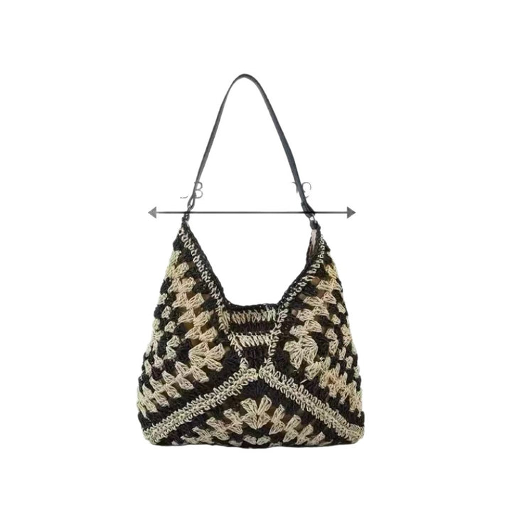 Woven Material Handbag Bowlift