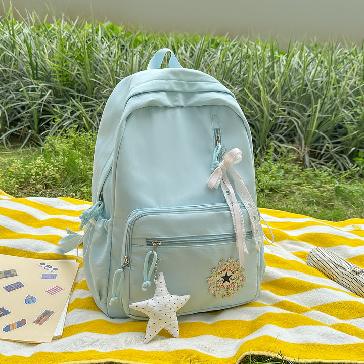 Functional Embroidered Backpack Bowlift