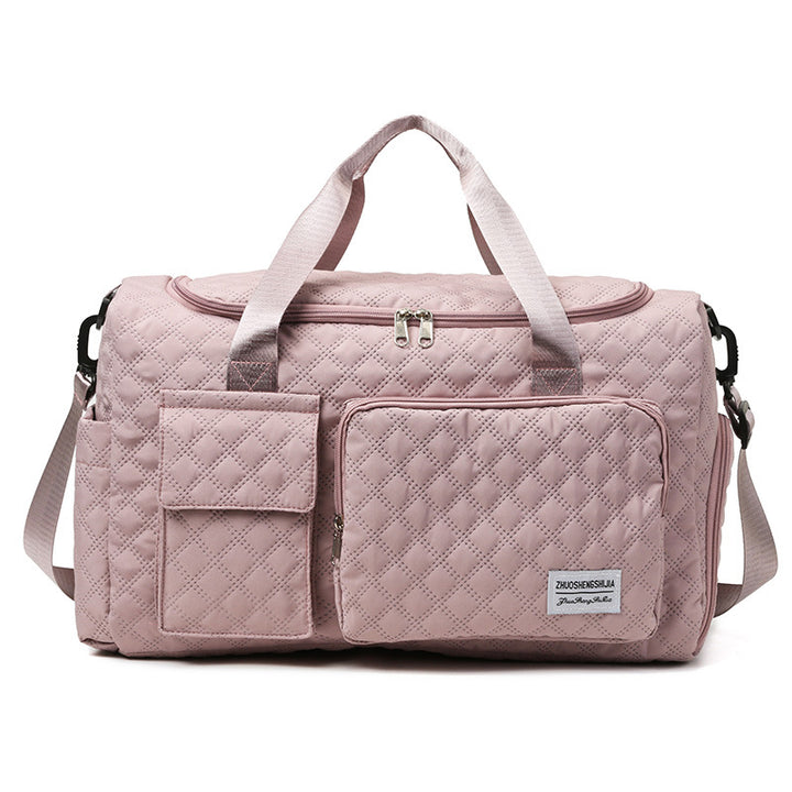 Premium Quilted Gym Duffel Bag