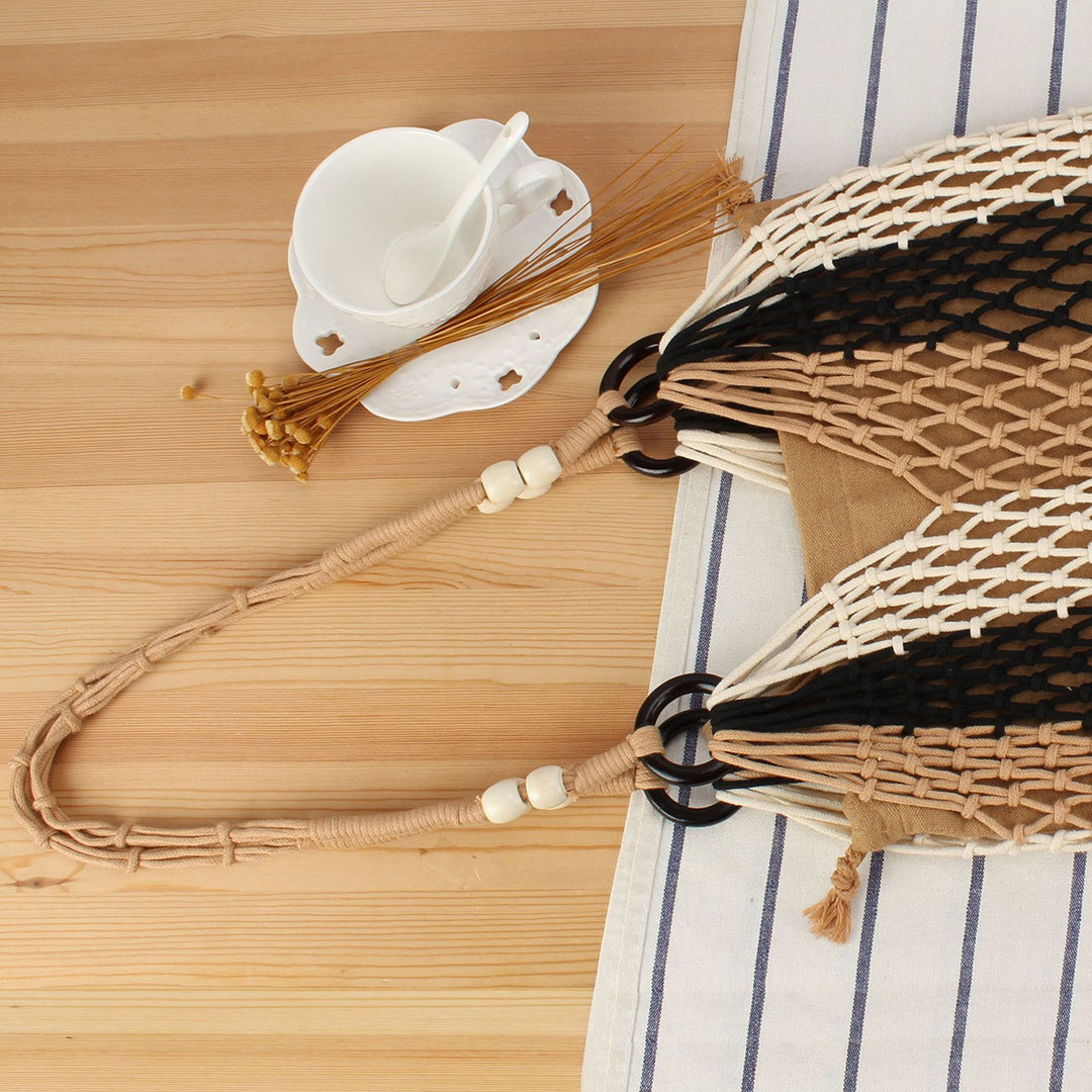 Net shopper with fringe accents Bowlift