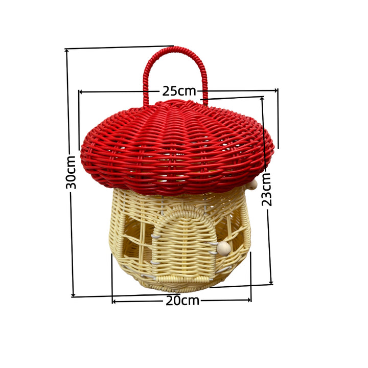 Women's decorative mushroom-shaped basket Bowlift
