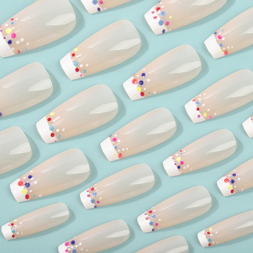 Creative artificial nails with colorful accents Bowlift