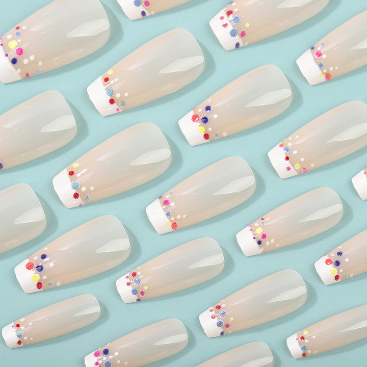 Creative artificial nails with colorful accents Bowlift