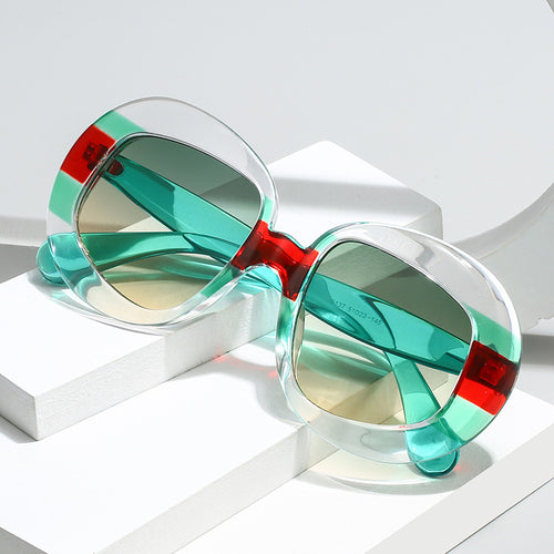 Vintage-Inspired Geometric Frame Sunglasses Bowlift