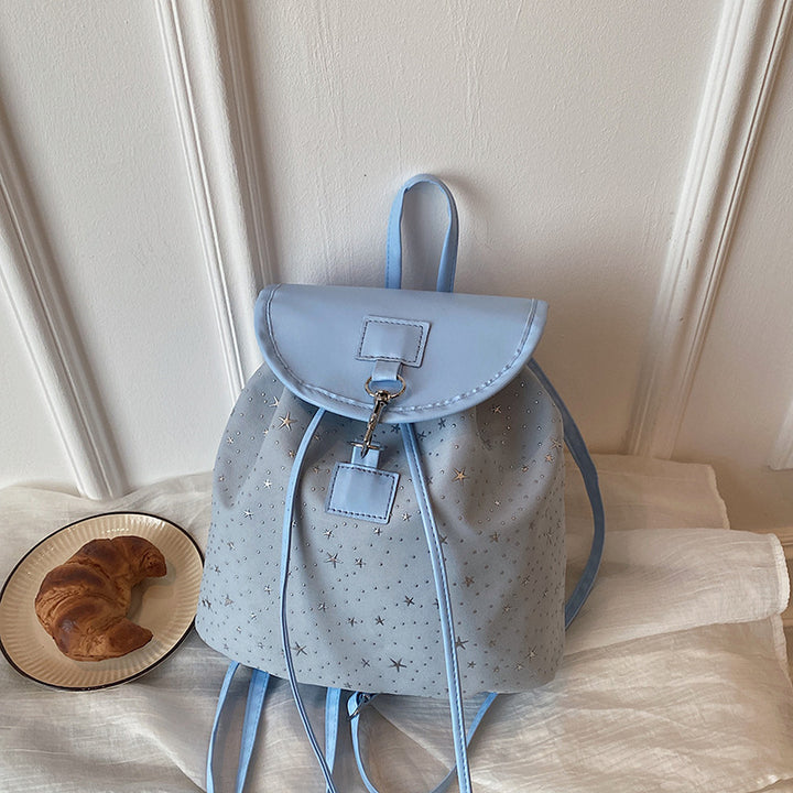 WoStar-Patterned Drawstring Backpack Bowlift