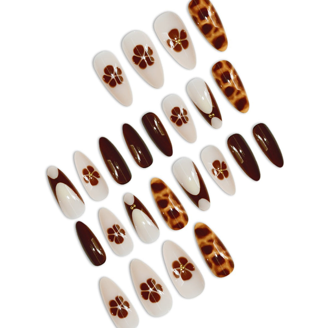 Artistic Graphic Press-On Nails Bowlift