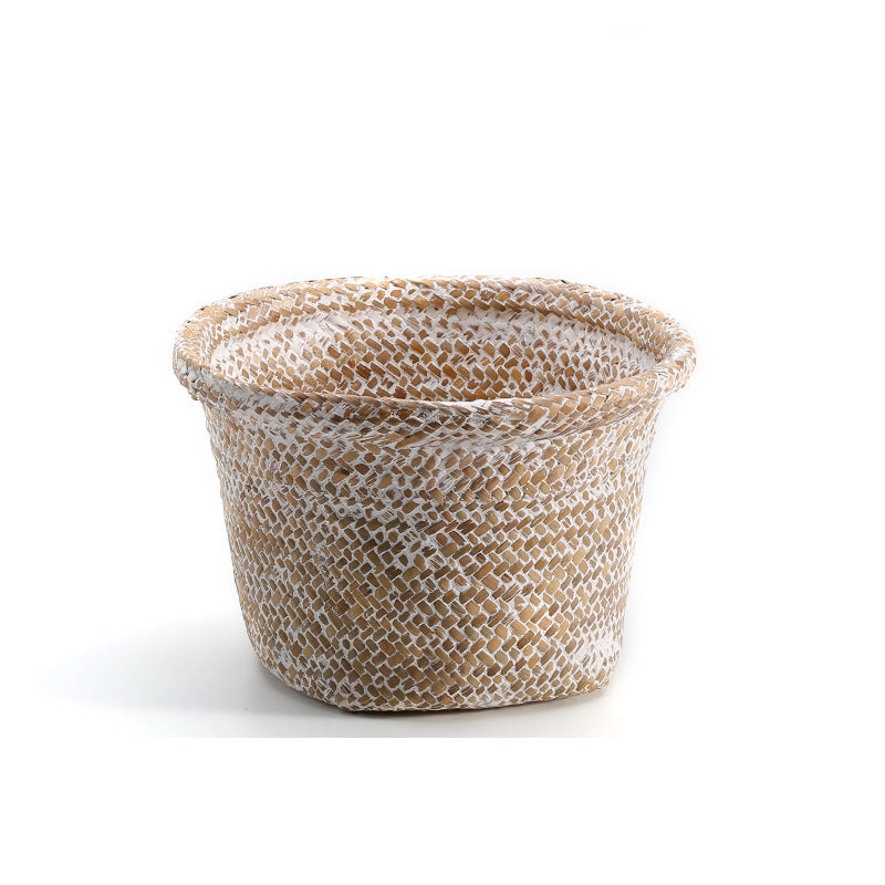 Handcrafted Natural Seagrass Storage Pot Bowlift