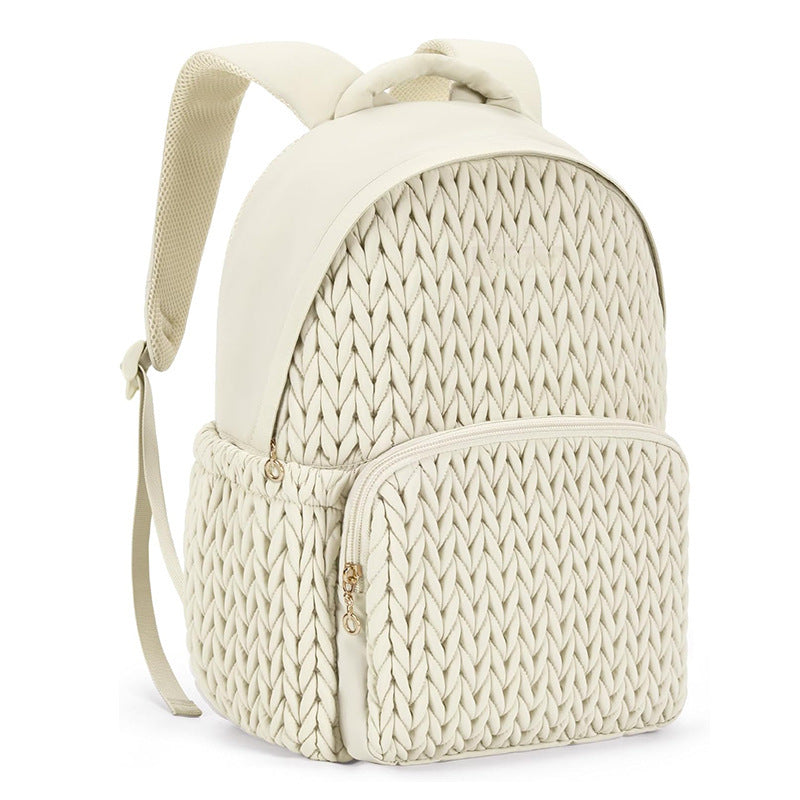 Fashionable backpack with braided structure Bowlift