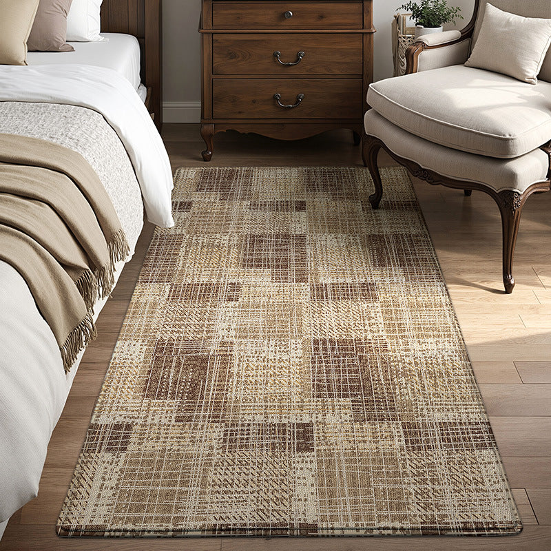 Plaid Pattern Welcome Mat Bowlift