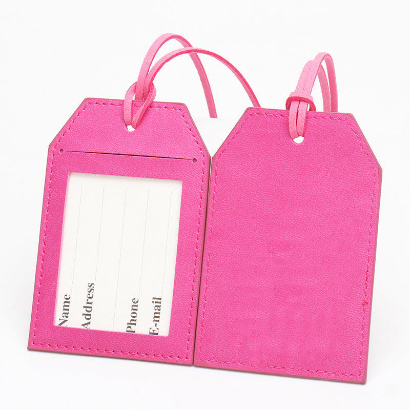 Premium Leather Travel Luggage Tag Bowlift