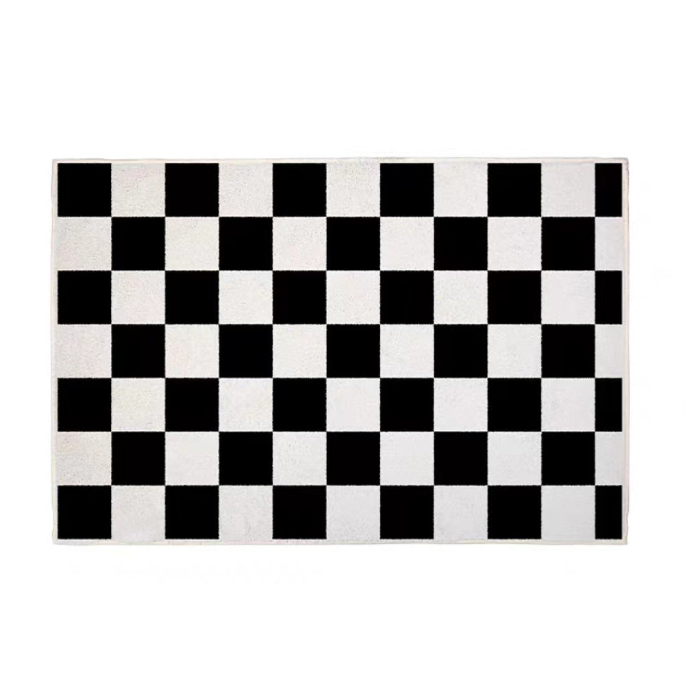 Unisex Stylish Checkered Bath Mat Bowlift