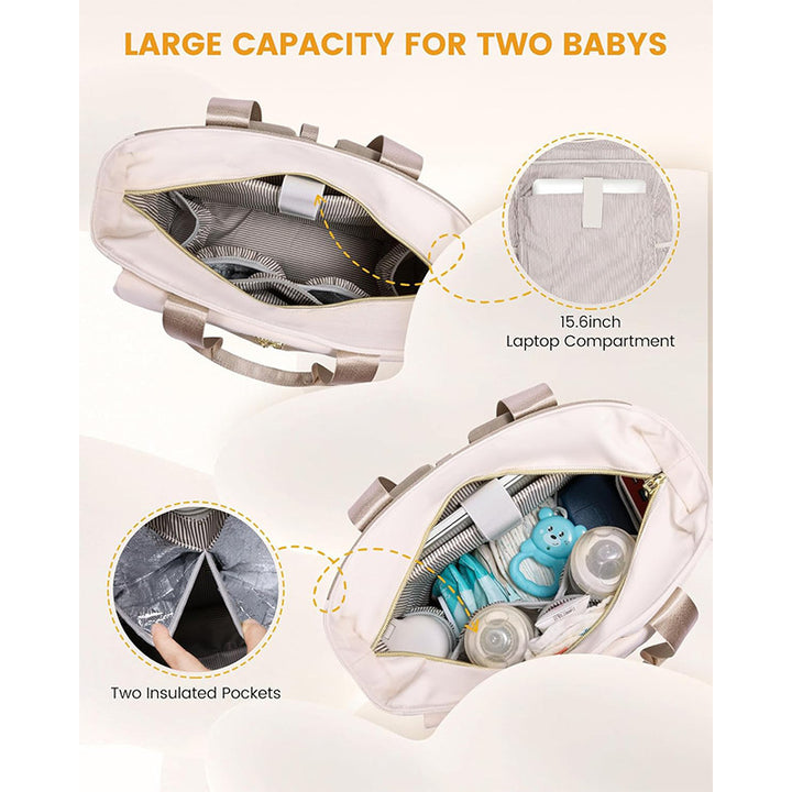 Multifunctional Tote Bag with Detachable Accessories Bowlift