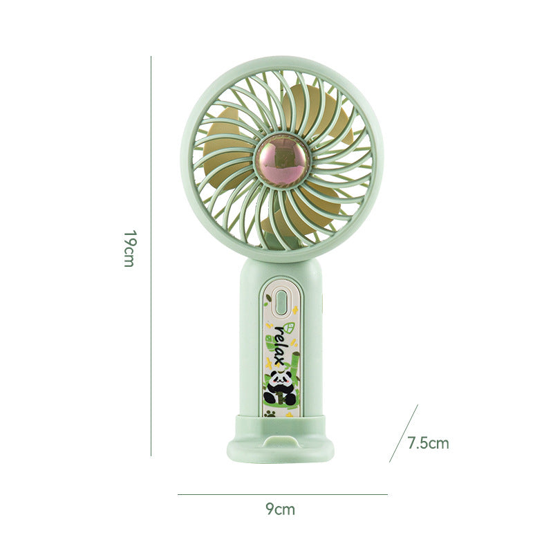 Women's Portable Mini Fan with Cute Panda Design Bowlift