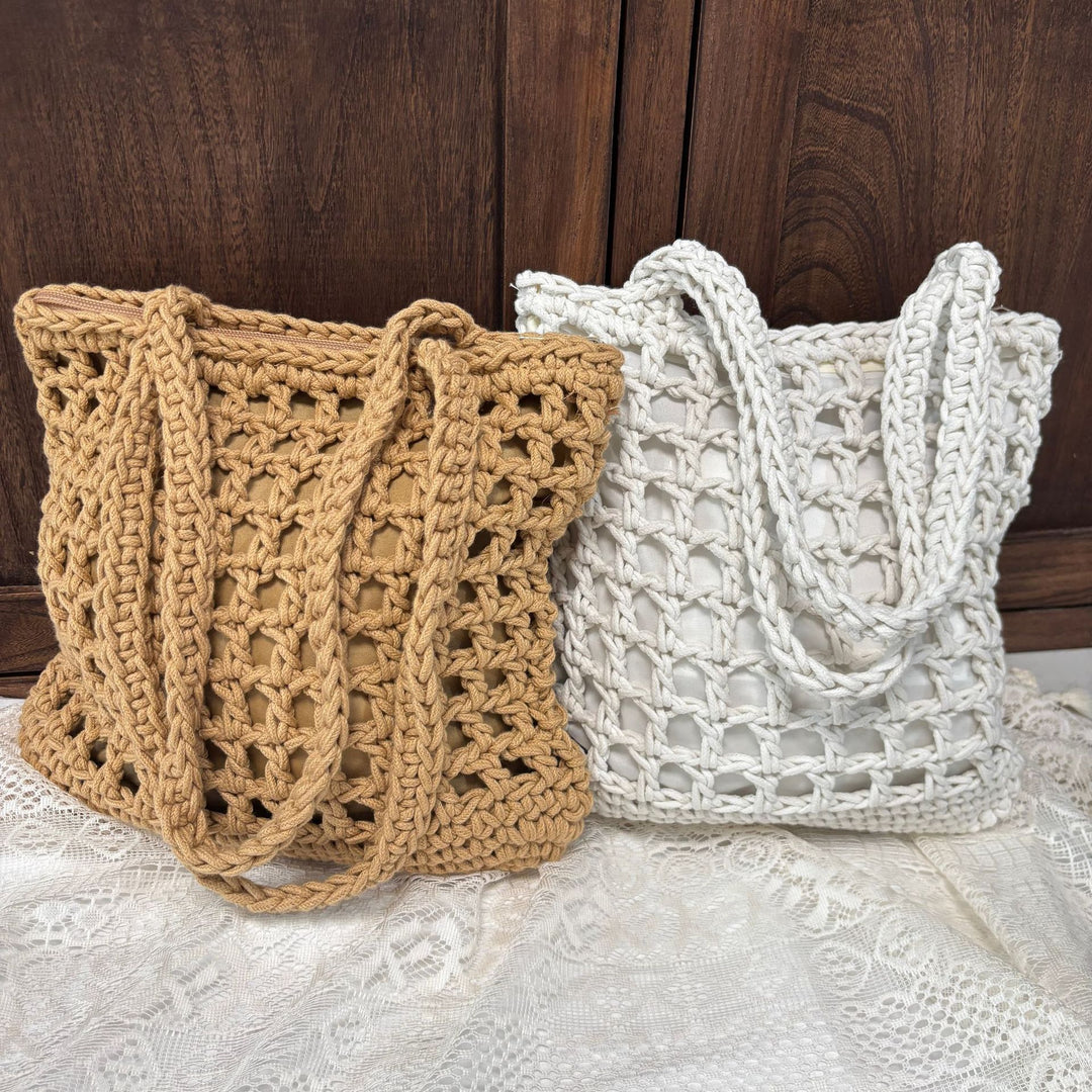 Hand-knotted net bag Bowlift