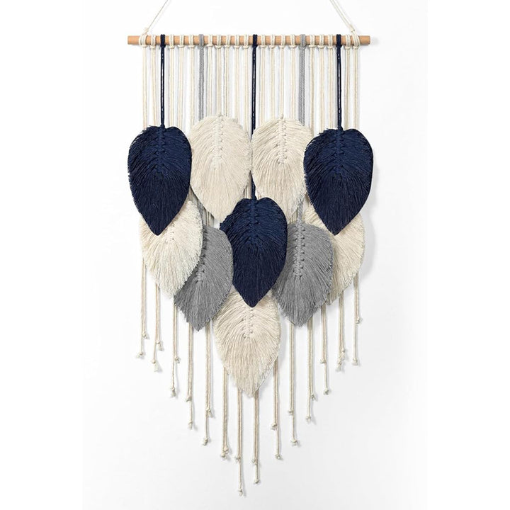 Macrame Leaf Wall Hanging Tapestry Bowlift