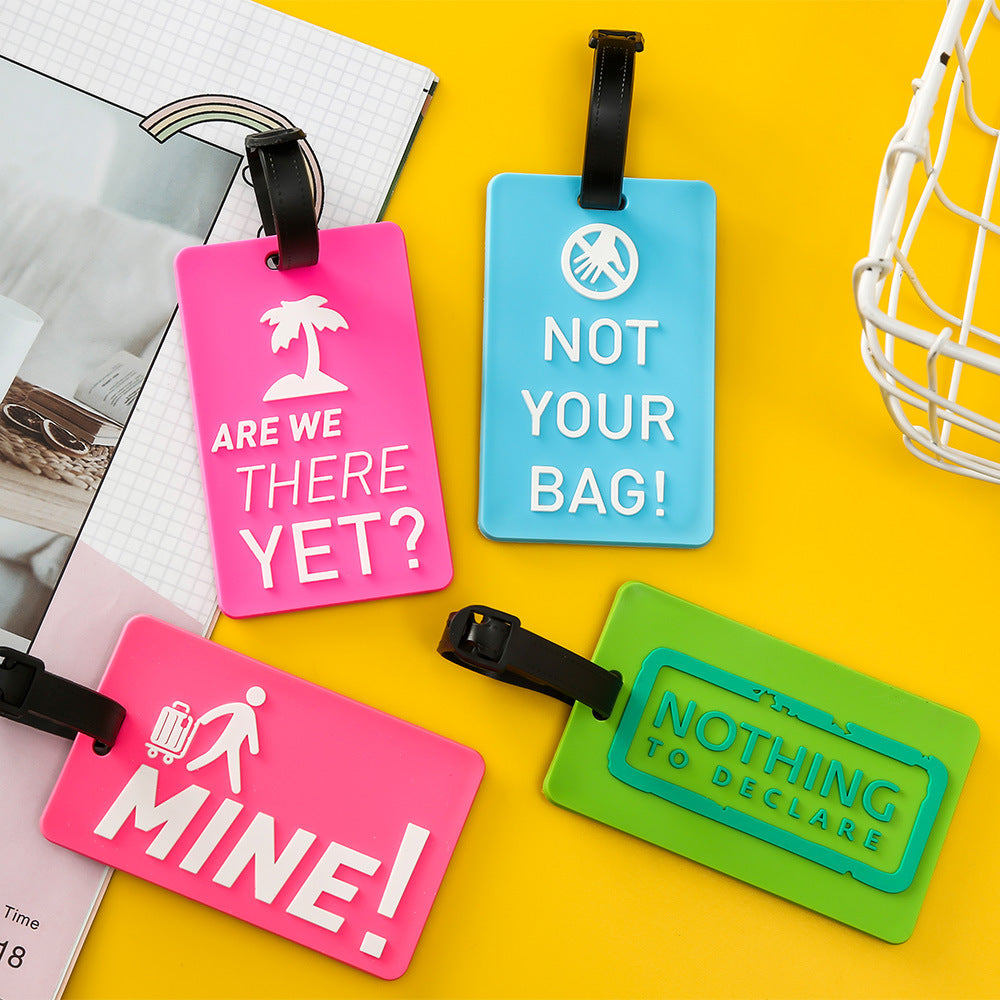 Unisex Luggage Tag with Motivating Holiday Message Bowlift