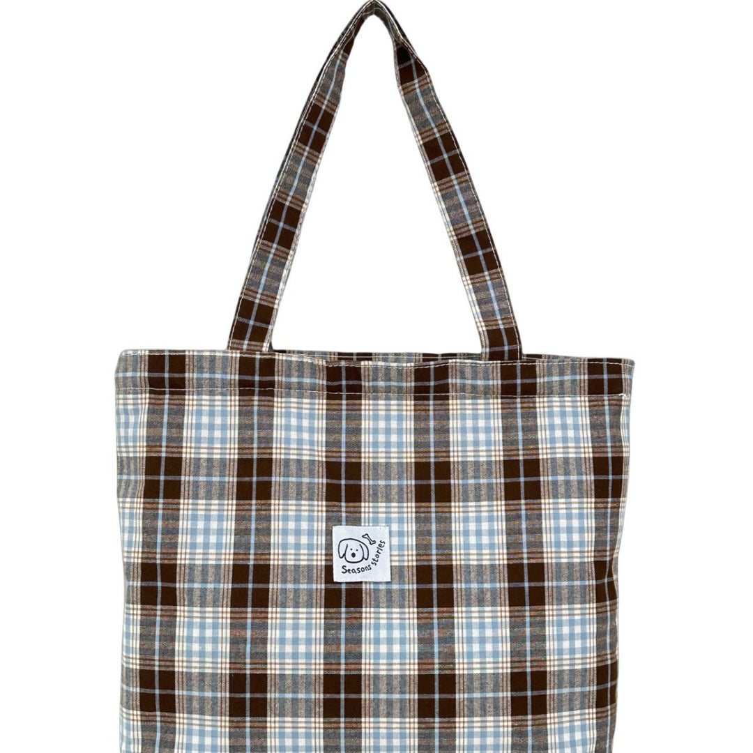 WoStylish Plaid Tote Bag Bowlift