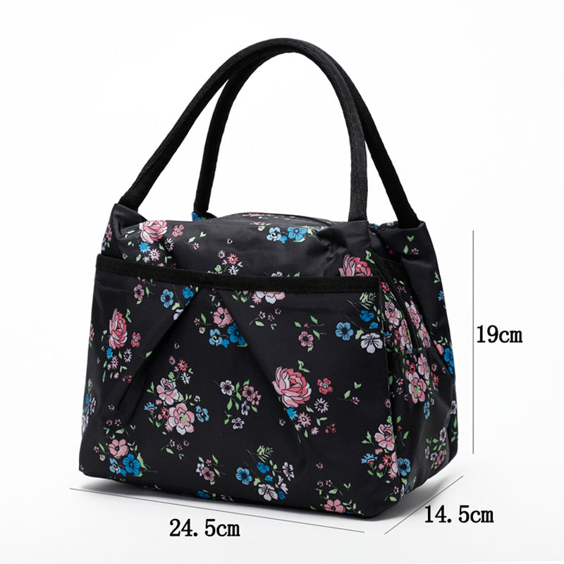 Floral Insulated Lunch Cooler Bag Bowlift