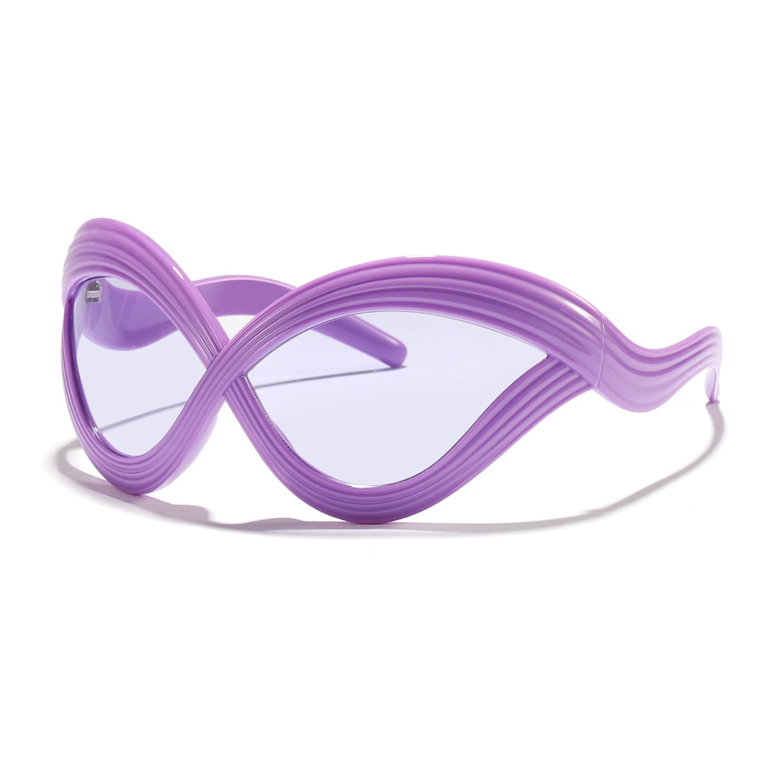Women's fashionable sunglasses with innovative wave frame Bowlift