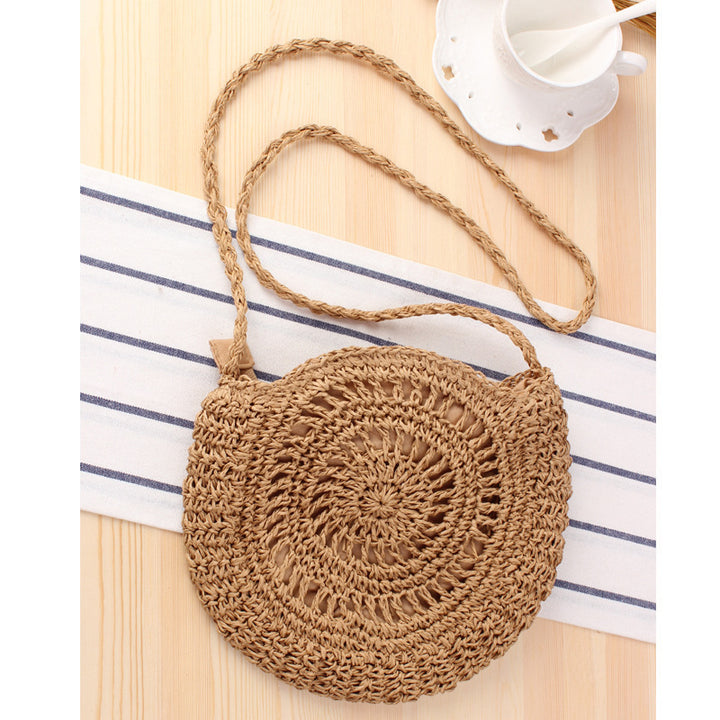 Macrame Crossbody Bag with Decorative Fringes Bowlift