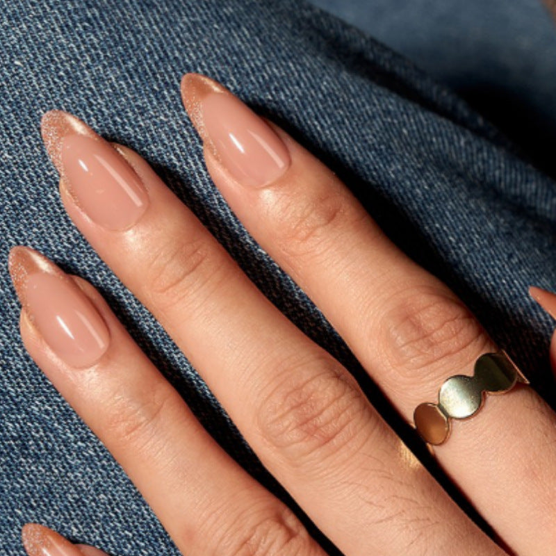 Elegant Almond-Shaped Press-On Nails Bowlift