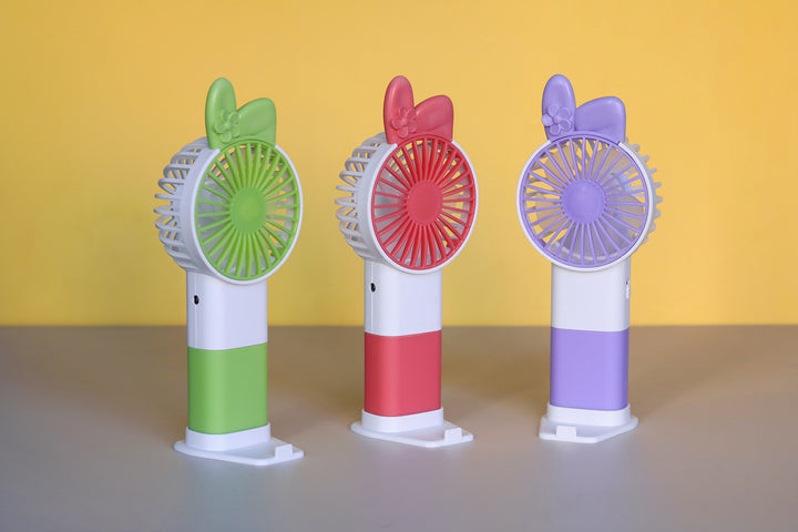 Unisex Portable Mini Hand Fan with Playful Design Bowlift