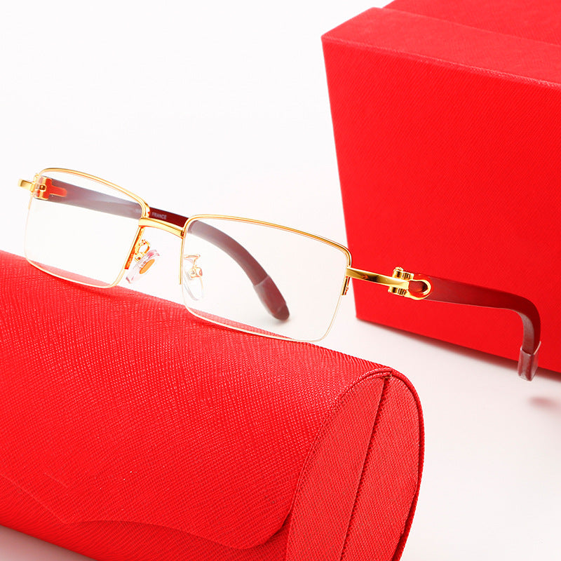 Ladies modern square sunglasses with luxurious metal frame Bowlift