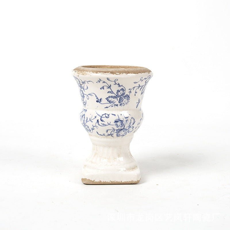 Floral Ceramic Planter Bowlift