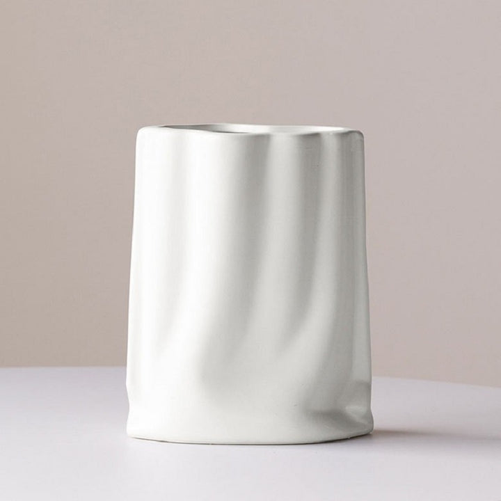 Artistic Metal Sculpture Vase