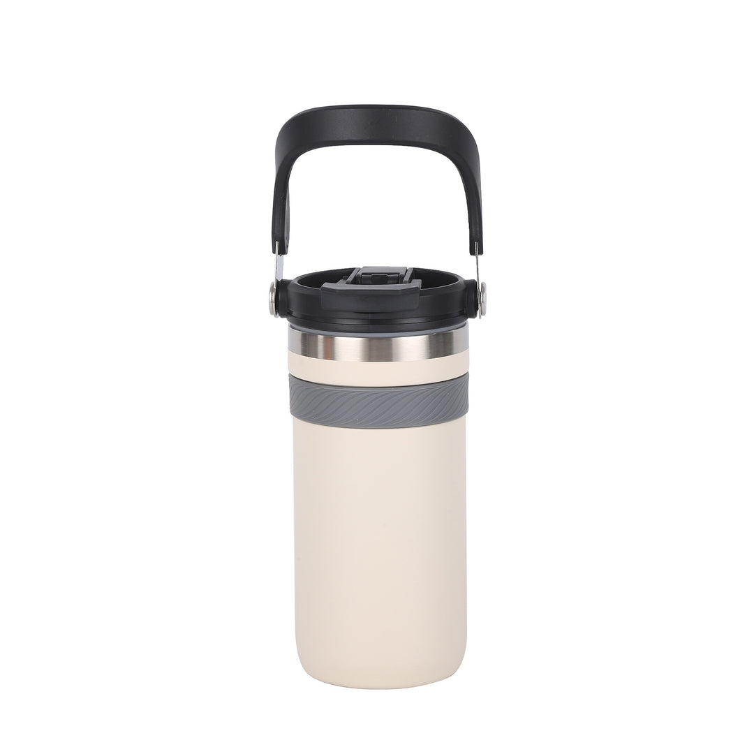 Ladies insulated thermo mug with practical carrying handle Bowlift