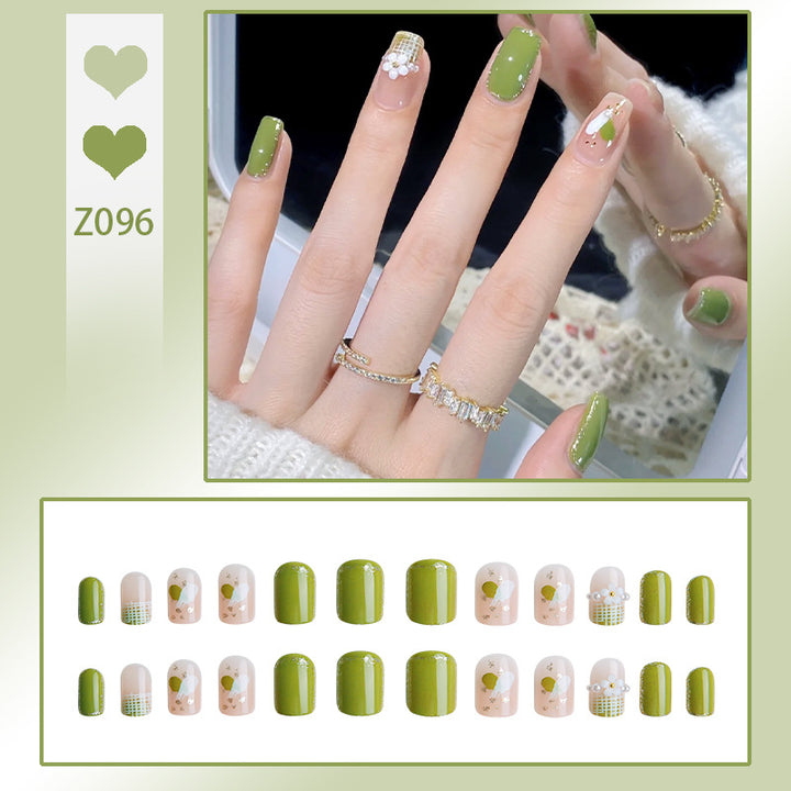 Artificial nail set with elegant handcrafted designs Bowlift