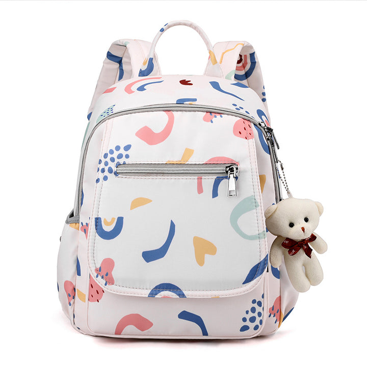 Stylish Lightweight Artistic Print Backpack Bowlift
