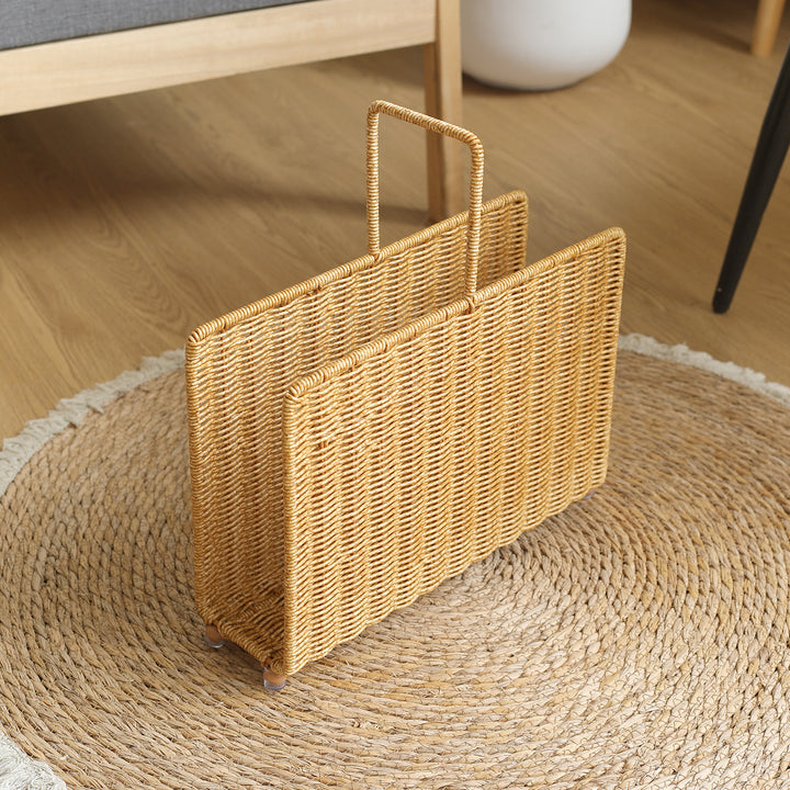Spacious Woven Magazine Holder Bowlift