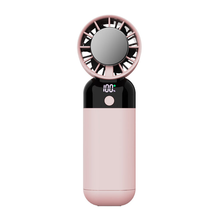 Ladies Portable USB Fan with Digital Display Bowlift