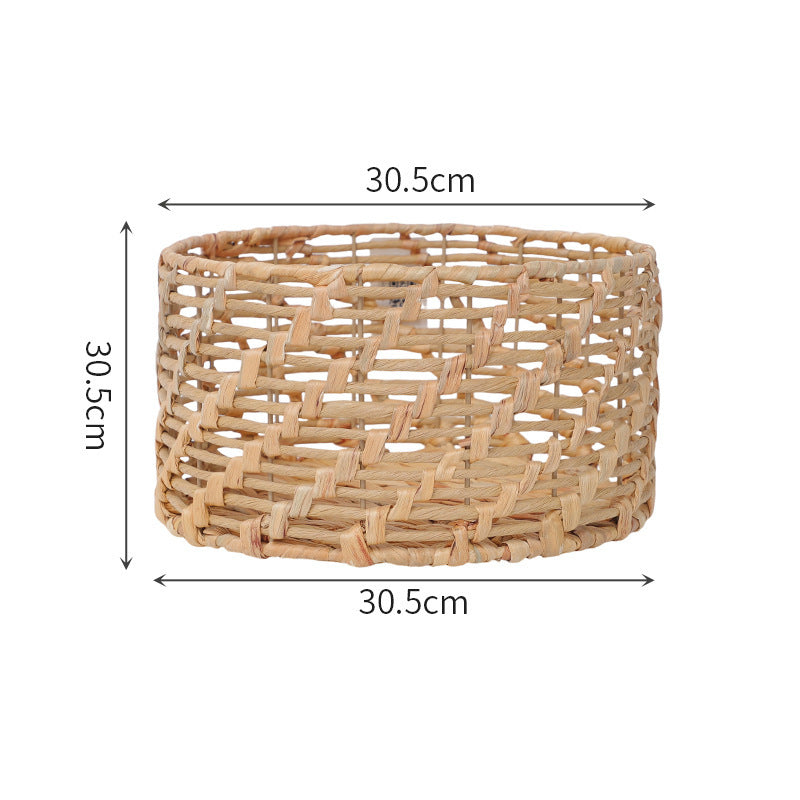 Braided basket with open design