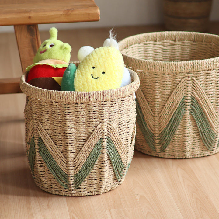 Decorative Handwoven Storage Basket Bowlift