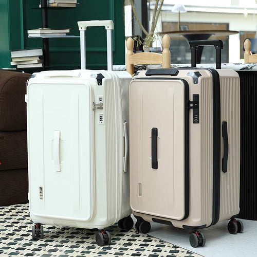 Premium Lockable Hard-Shell Rolling Suitcase