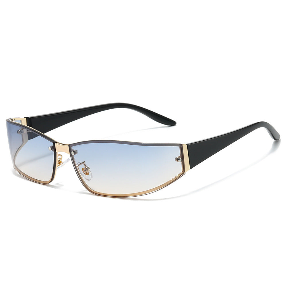 Sleek Cat-Eye Shield Sunglasses Bowlift