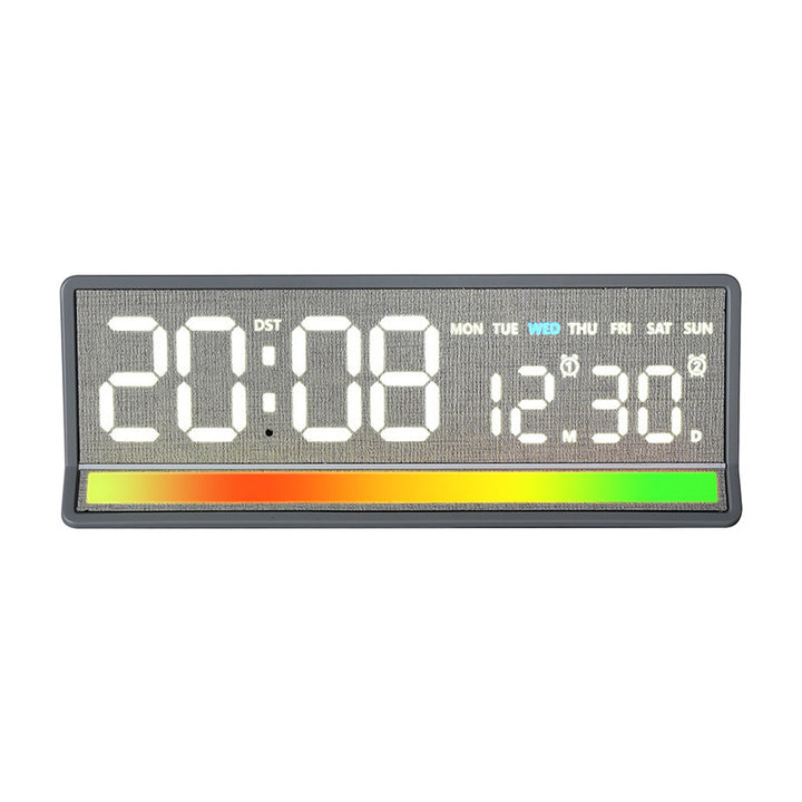 Digital alarm clock with clear LED display and date display Bowlift