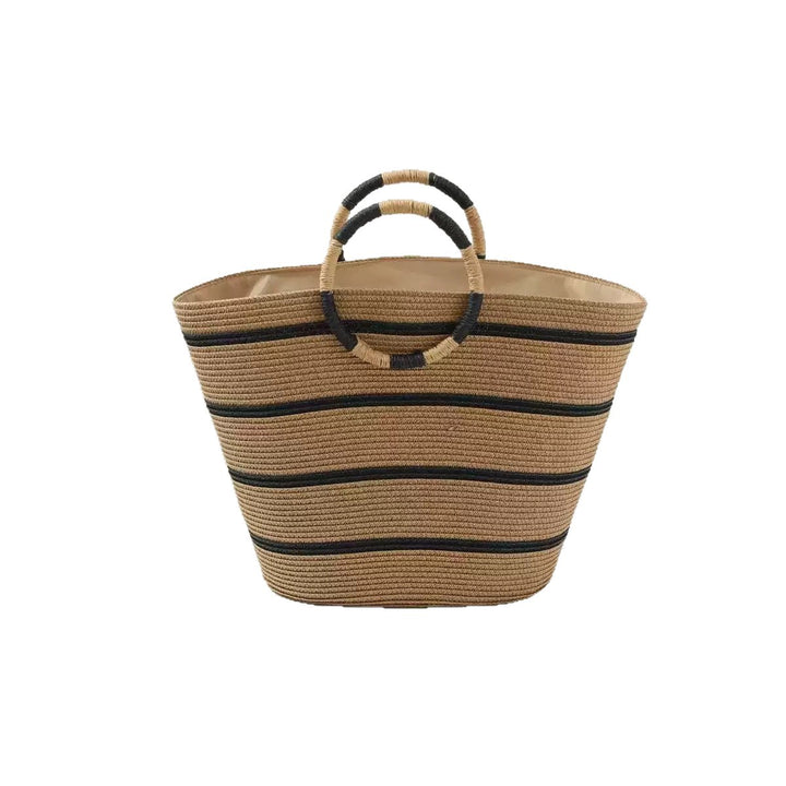 Basket bag with unique striped pattern Bowlift
