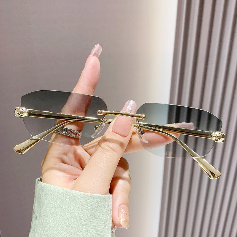 Women elegant half-frame sunglasses Bowlift