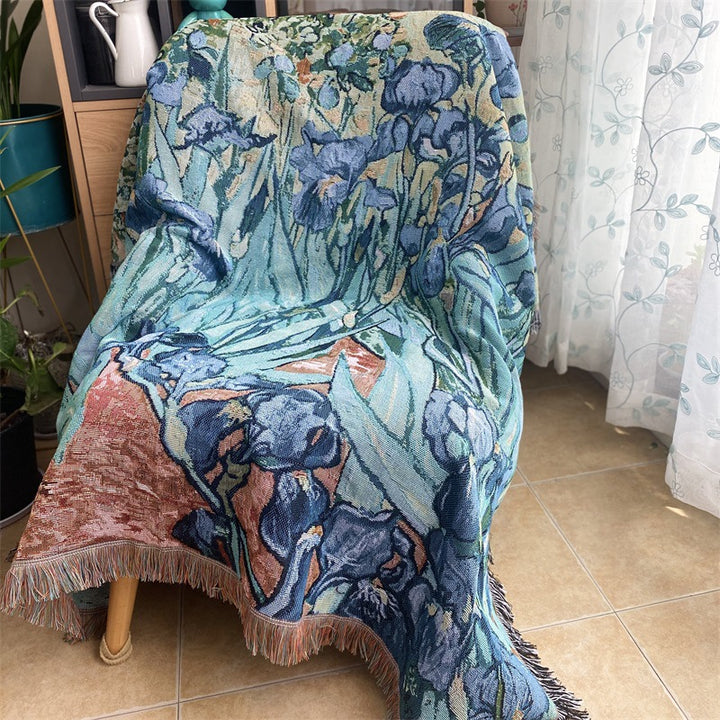 Artistic Floral Throw Blanket