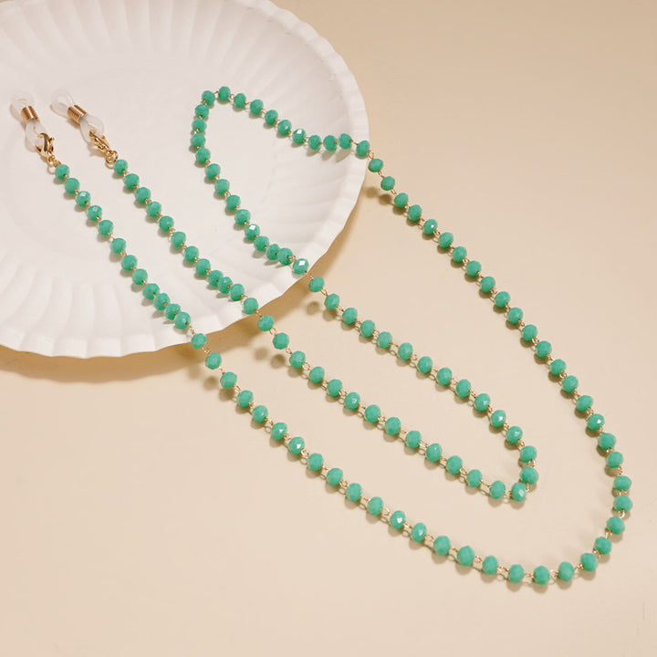 Elegant Beaded Eyewear Chain Bowlift