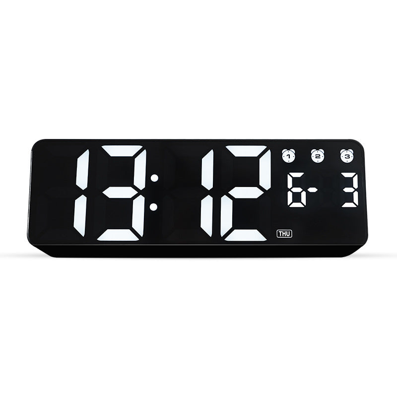 Digital alarm clock with large LED display and multifunctional features Bowlift