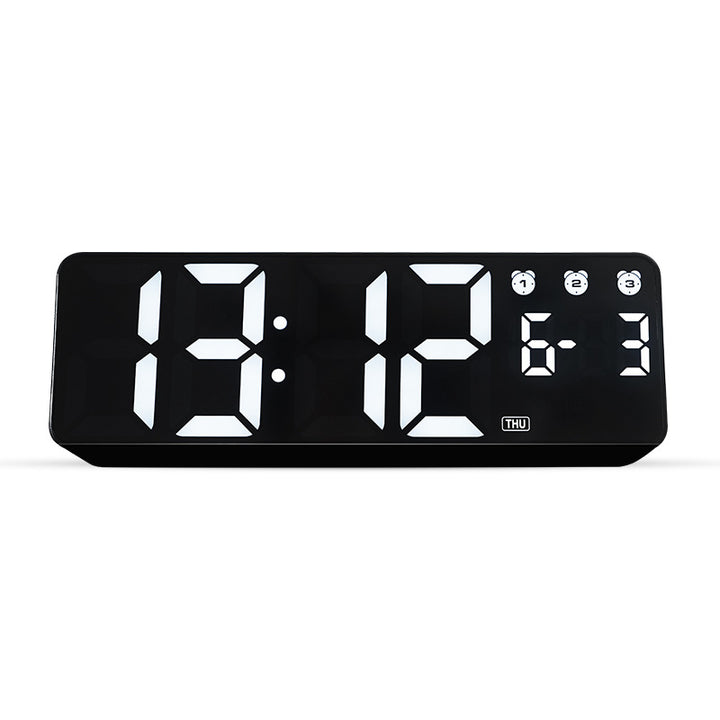 Digital alarm clock with large LED display and multifunctional features Bowlift