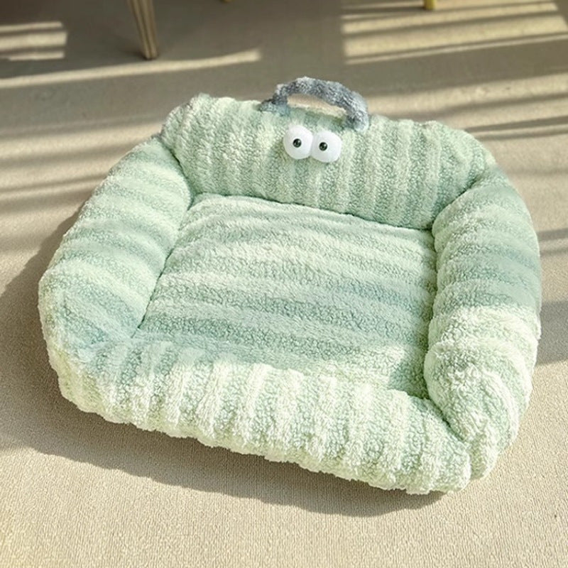 Cozy Striped  Cushion Bed  Dog Bed