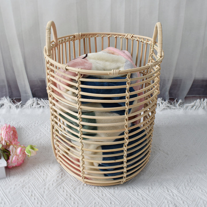 Decorative Wicker Storage Bin Bowlift