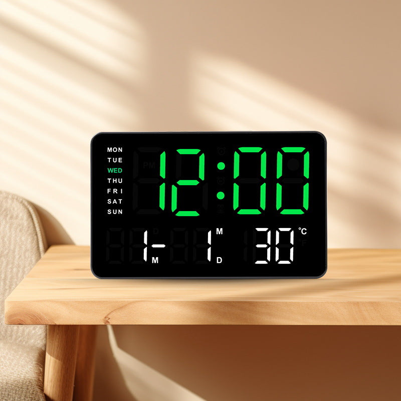 Digital function alarm clock with large LED display Bowlift