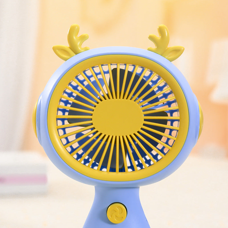 Women Portable Mini Fan with Animal Ears Bowlift